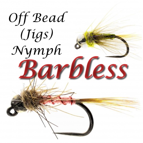 Barbless Off Bead (Jigs) Nymph Flies